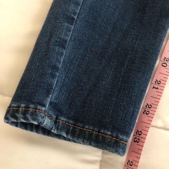 Topshop Moto Jamie Size 30x30 Jeans Blue Stretch Skinny High Rise Distressed Zip - Picture 4 of 8
